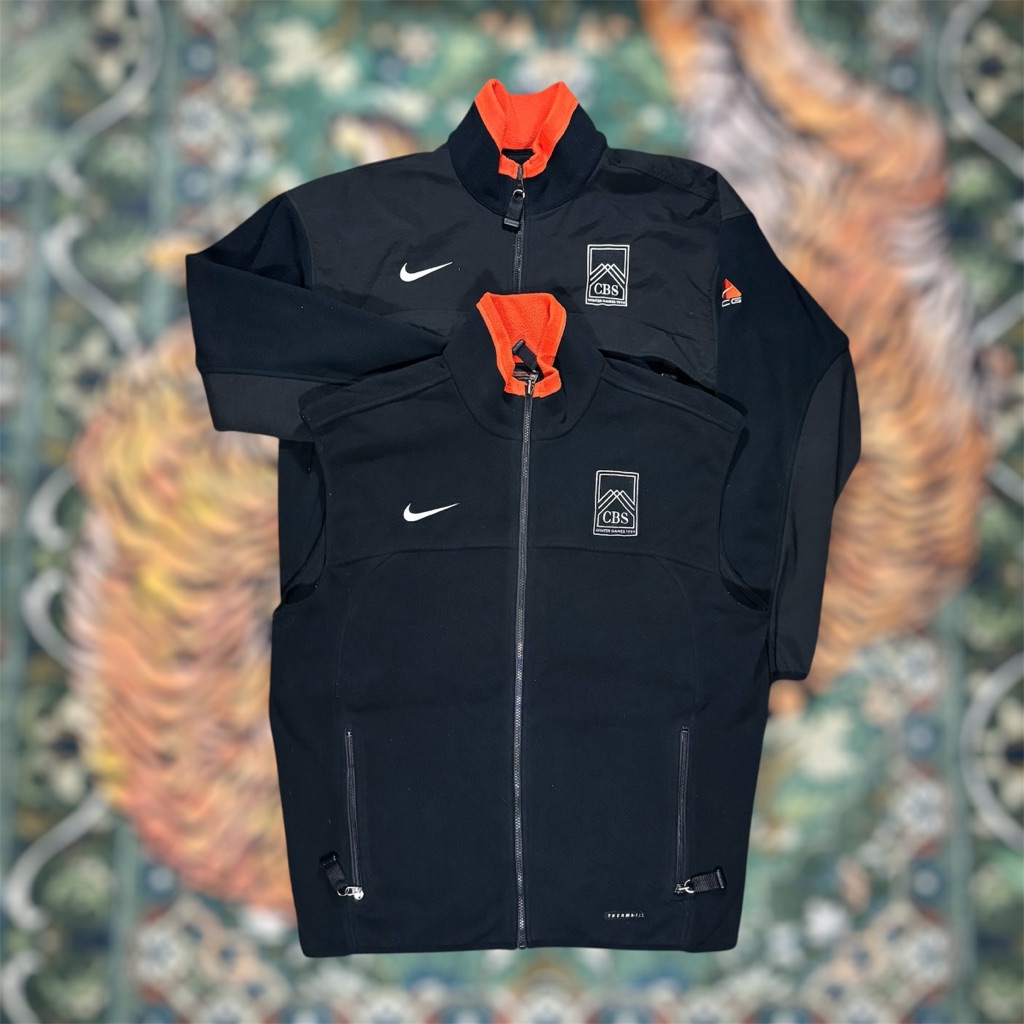 Vintage Nike Acg 1998 Cbs Winter Games Olympics Fleece Jacket  Vest Set Xl